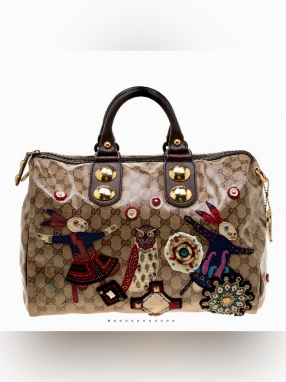 Gucci Brown GG Crystal Coated Canvas
Babouska Fable Boston Bag